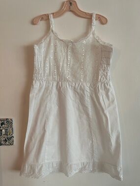 Vintage Stoneswear White Embroidered Child’s Casual Sundress